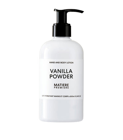 Harrods Matiere Premiere Vanilla Powder Hand and Body Lotion 300ml- Buy online at McGrocer