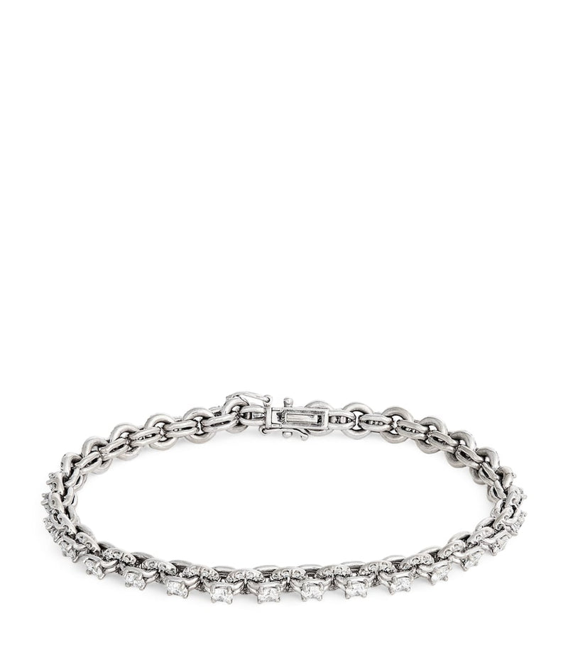 Spinelli Kilcollin white gold and diamond Lumia bracelet (British brand)
