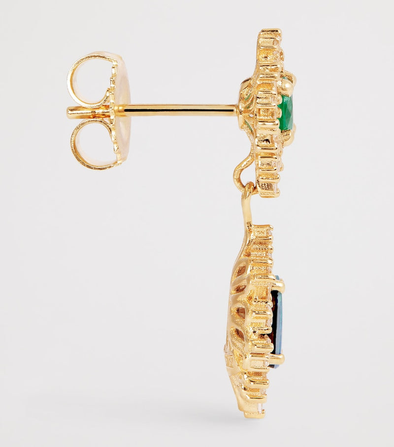 Suzanne Kalan one of a kind drop earrings in yellow gold - British product