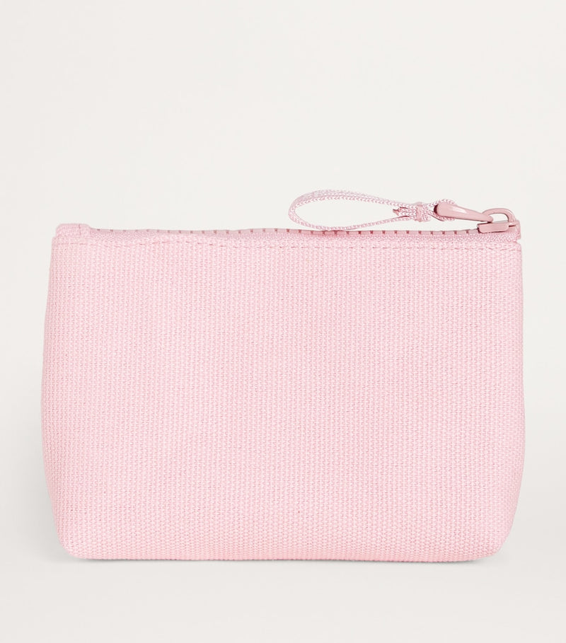 Harrods cotton logo coin purse in pink - British product