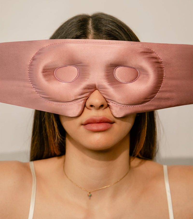 DROWSY mulberry silk lash cocoon sleep mask (British brand)
