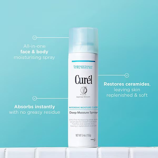 Curél Deep Moisture Spray 150ml, imported from the UK