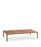 Flexform small iroko Kobo outdoor side table, imported from the UK