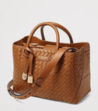 Aspinal of London midi leather tote bag, UK version