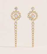 Harrods Sophie Bille Brahe Yellow Gold and Diamond Escargot de Rêve Earrings- Buy online at McGrocer