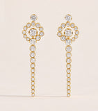 Sophie Bille Brahe yellow gold diamond Escargot de Rêve earrings (British brand)