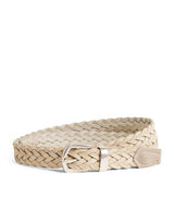 Harrods Eleventy Suede-Blend Belt- Buy online at McGrocer