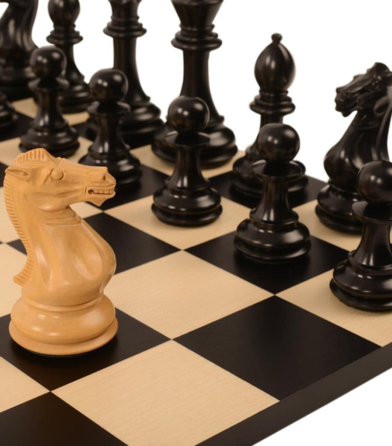 Purling Heritage Ebony V Boxwood chess set, imported from the UK