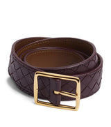 Harrods Bottega Veneta Leather Reverso Belt- Buy online at McGrocer