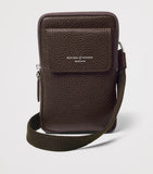 Aspinal of London leather reporter cross-body phone pouch (British brand)