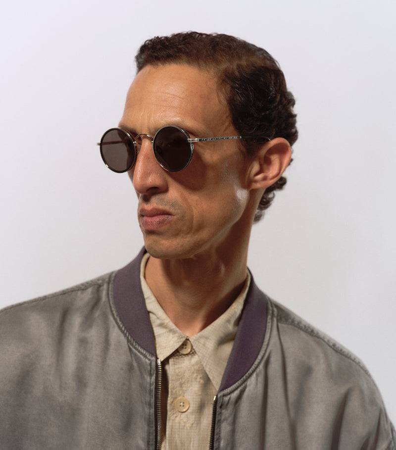 Matsuda M3100 round sunglasses handcrafted titanium, UK version