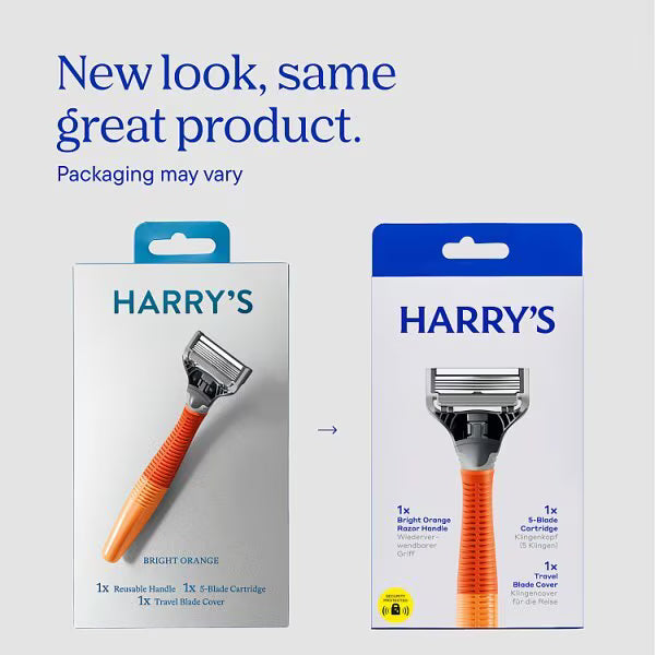 Harry's Truman Razor Handle Bright Orange, UK version