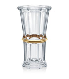 Baccarat Clear & Gold vase 32cm - British product