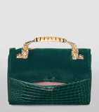 Aspinal of London Mayfair velvet top-handle bag midi (British brand)