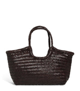 Harrods Dragon Diffusion Large Leather Woven Nantucket Tote Bag- Buy online at McGrocer