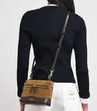 Sandro Paris Tangolino suede vanity bag small - British product
