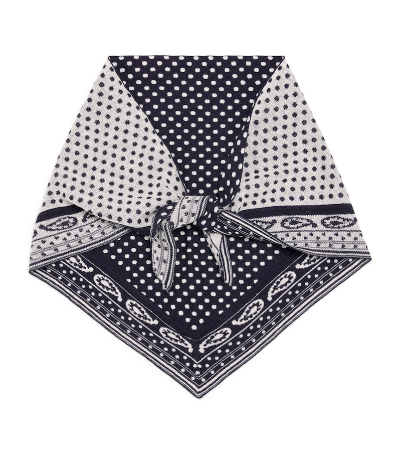 Maje reversible paisley scarf 90cm imported from the UK