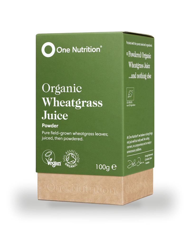 One Nutrition organic wheat grass juice capsules 500mg (British brand)