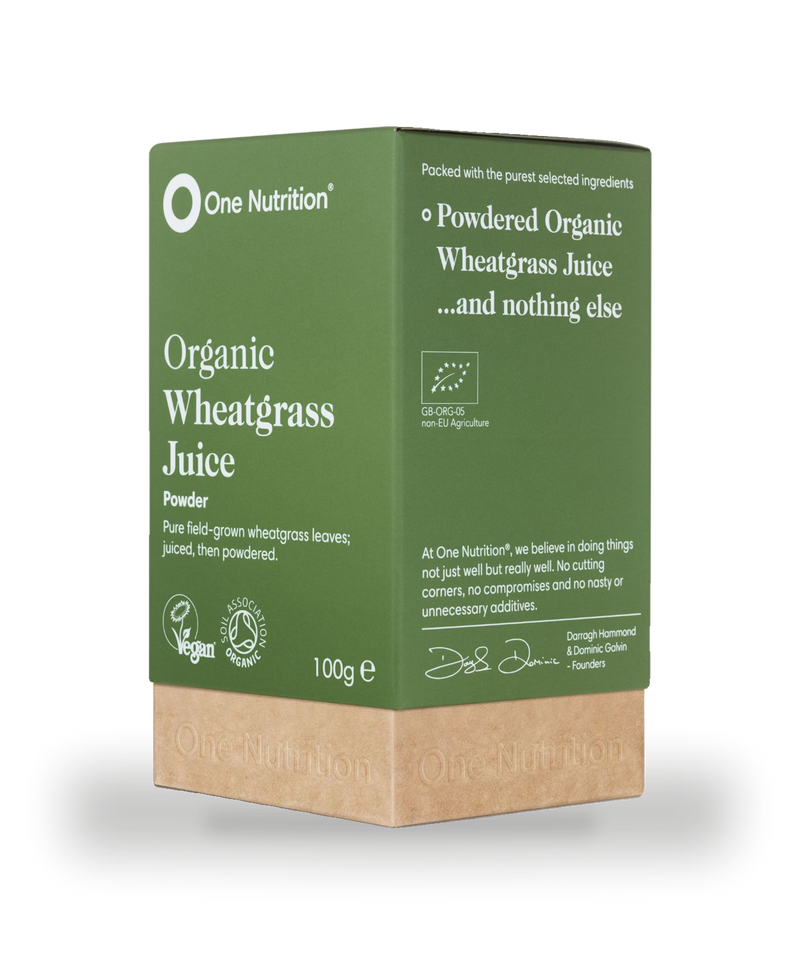 One Nutrition organic wheat grass juice capsules 500mg (British brand)