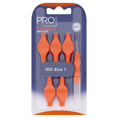 Superdrug Pro Care Interdentalbørste Oransje 0,45 mm 6-pakning
