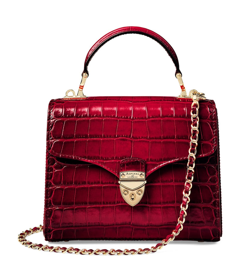 Aspinal of London Mayfair midi top-handle bag, imported from the UK