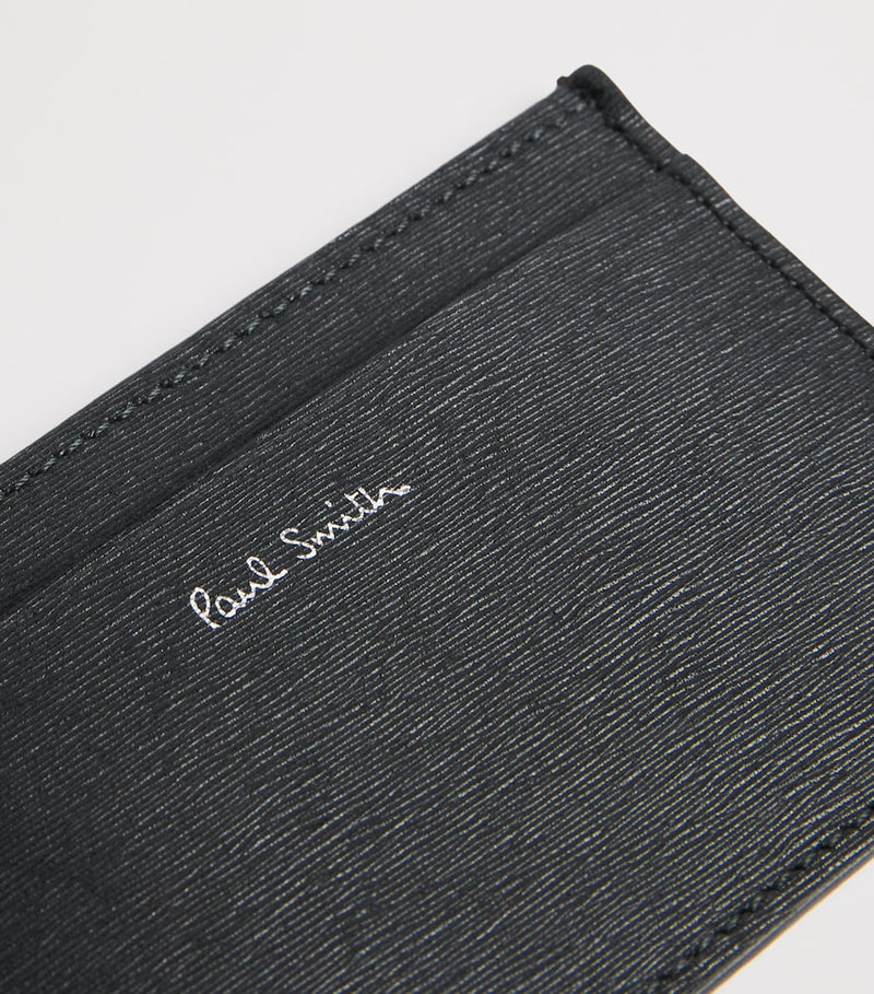 Paul Smith leather card holder with Signature Stripe lining (British brand)