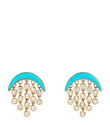 Harrods Emily P. Wheeler Baby Yellow Gold and Diamond Fringe Drop Earrings- Buy online at McGrocer