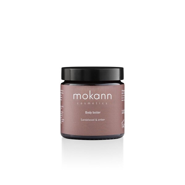 Mokann body butter sandalwood amber 120ml, UK version