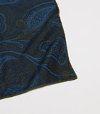 Dunhill pocket square in paisley mulberry silk 30cm (British brand)