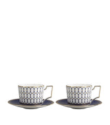 Harrods Wedgwood Renaissance Gold Teacups and Saucers Set of 2- Buy online at McGrocer