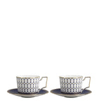 Wedgwood Renaissance Gold teacups and saucers set of 2 (British brand)