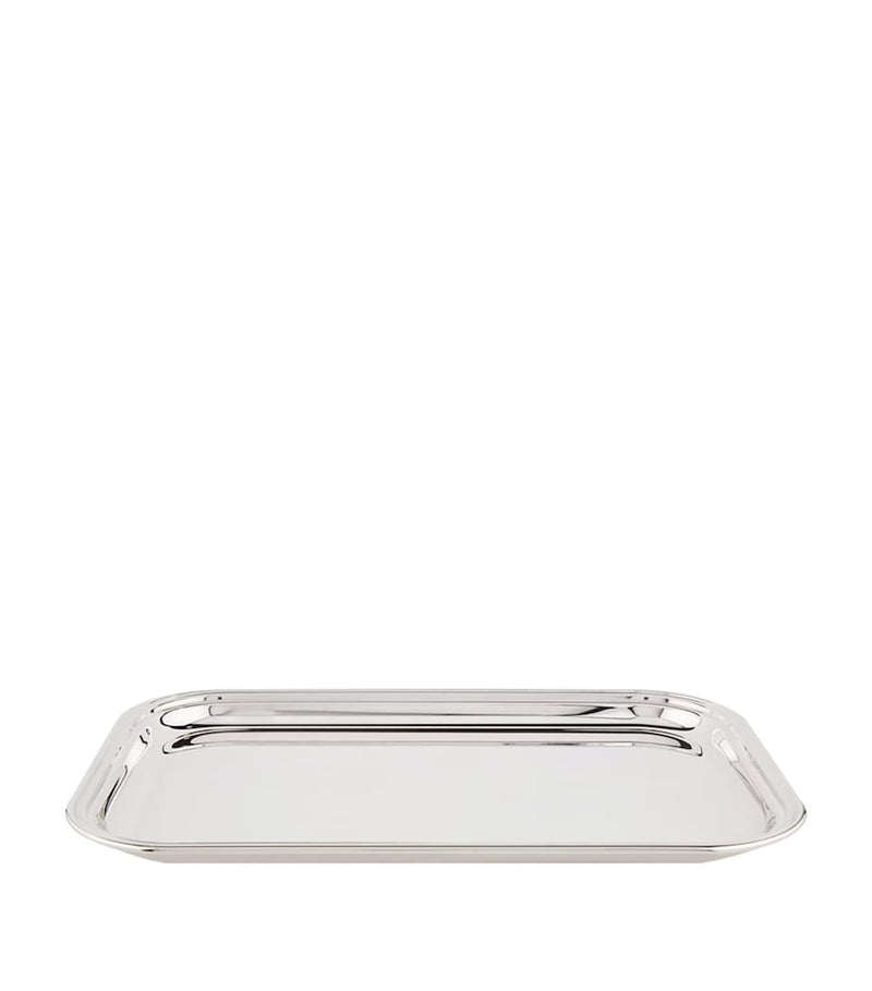 Greggio silver plated Georgian rectangular tray 39cm x 26cm, UK version