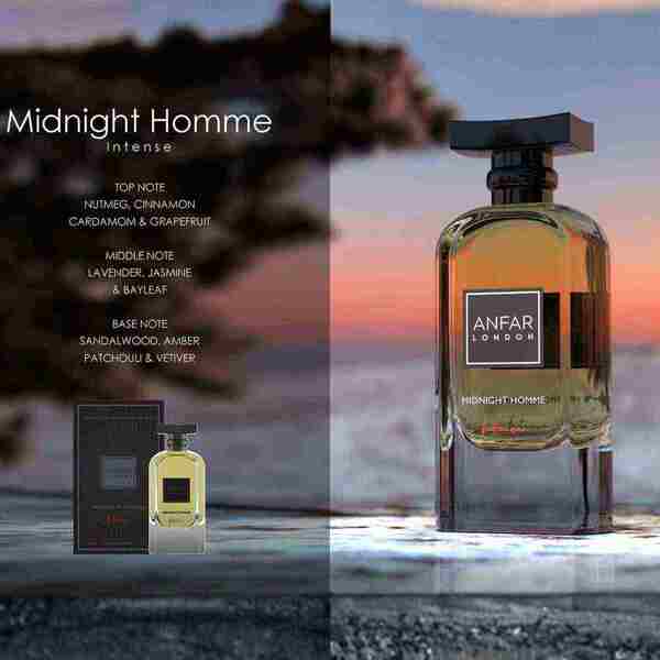 Anfar Midnight Homme Intense extrait 100ml, UK version