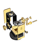 Gold-Plated Desk Pencil Sharpener with Suction Base and Four Settings