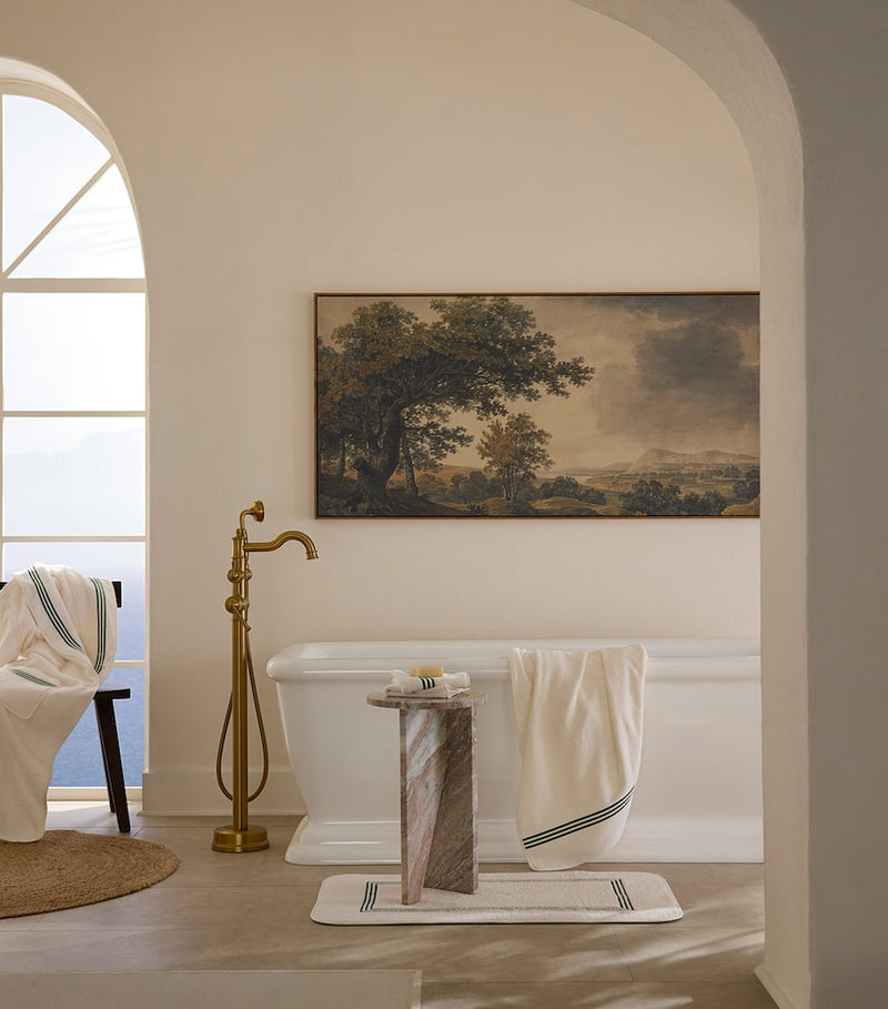 Pratesi Tre Righe bath sheet 40cm x 70cm (British brand)