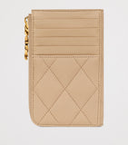 Saint Laurent matelassé zip-up card holder - British product