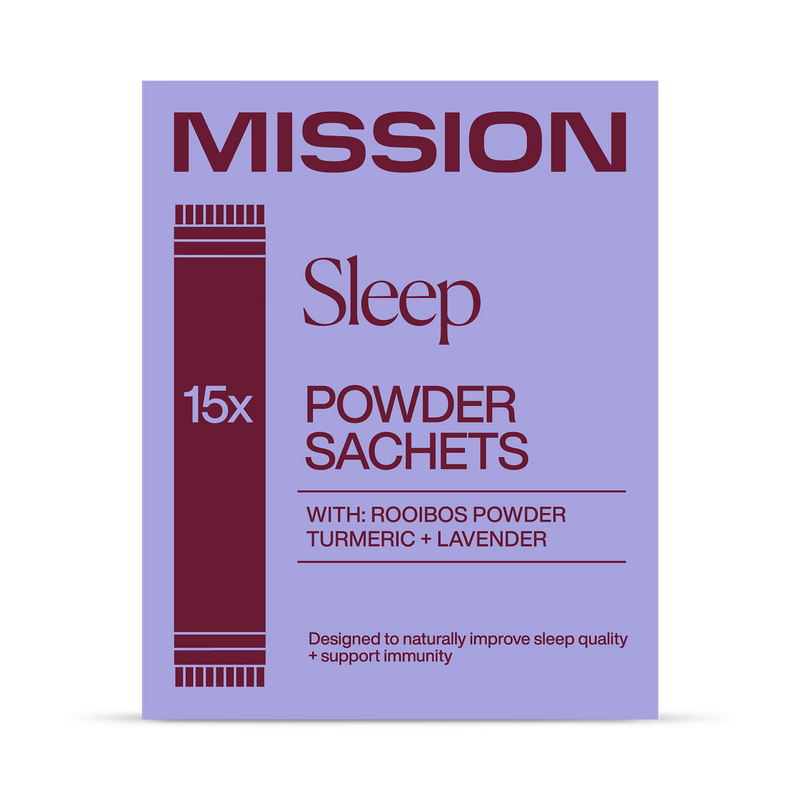 Mission Sleep Rooibos Powder Turmeric & Lavender 15 Sachets (British brand)