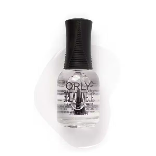 Orly Breathable Treatment + Shine nail polish bottle, imported from the UK