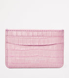 Aspinal of London slim croc-embossed card holder, imported from the UK