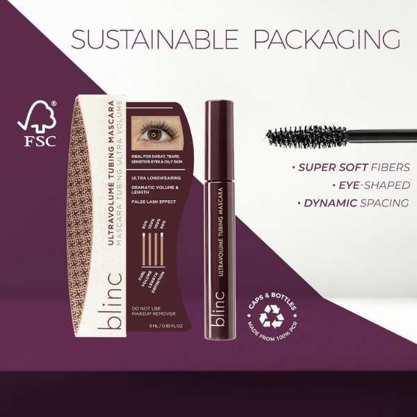 Blinc UltraVolume Tubing Mascara in Brown colour 9mL - British product