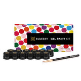 Bluesky 12-piece gel paint kit with brush - British product