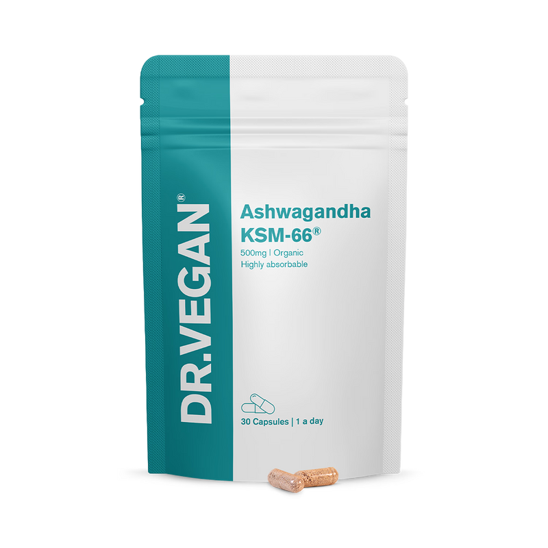 Dr.Vegan Ashwagandha capsules 500mg 30 Capsules - British product