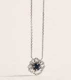 Suzanne Kalan white gold diamond sapphire necklace (British brand)
