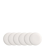 Harrods Set of 6 Porcelain Afina Flat Plates, 27cm Diameter- Buy online at McGrocer