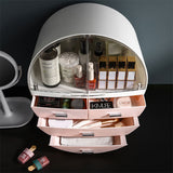 Livingandhome cosmetic storage box pink 40cm tall, UK version