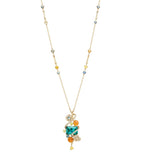 Boodles Palace Collection pendant necklace yellow gold gemstones (British brand)