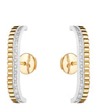 Boucheron Quatre Radiant Edition gold diamond stud earrings, imported from the UK