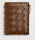 Bottega Veneta small leather bifold wallet, imported from the UK