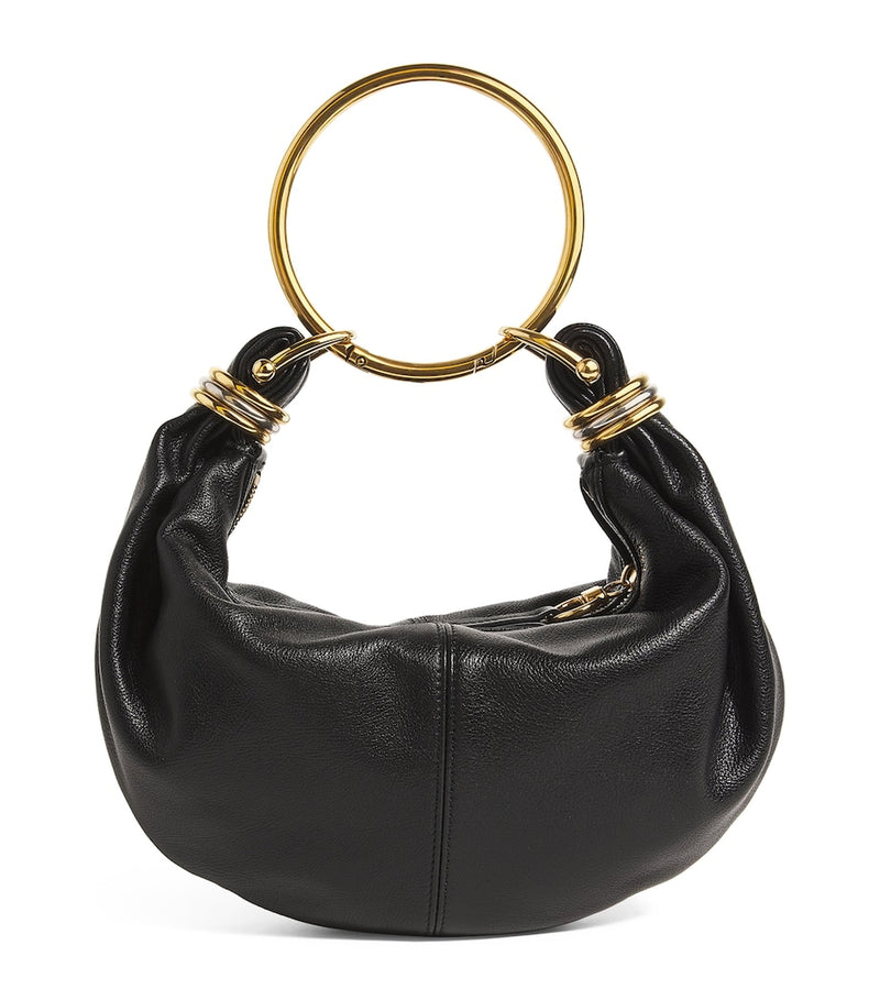 Chloé small leather top-handle bracelet bag, UK version