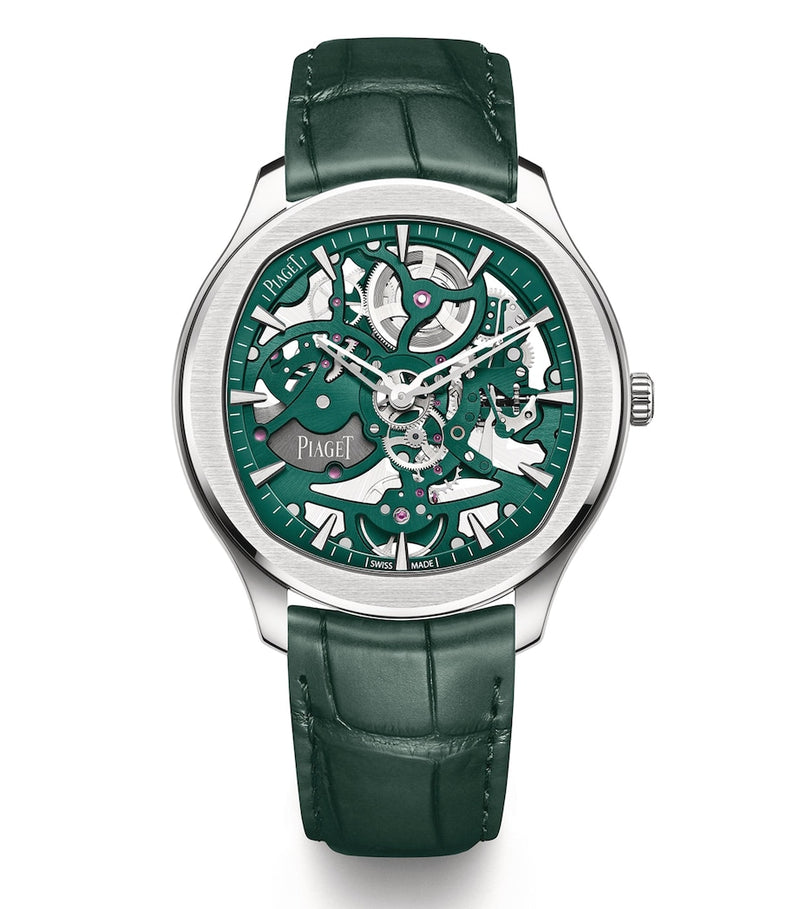 Piaget steel watch skeleton dial 42mm - British product